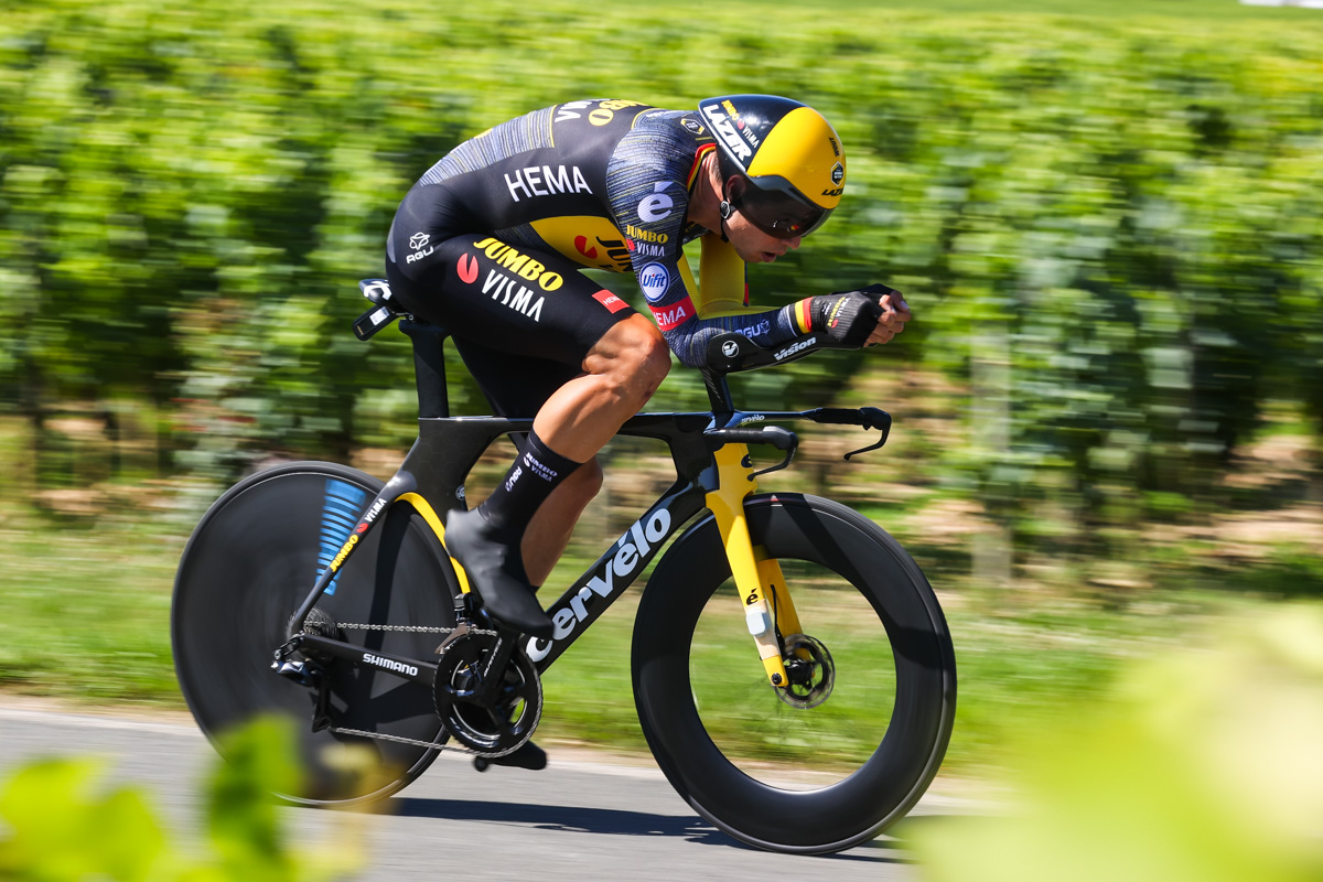 ツール・ド・フランス第20ステージで優勝したワウト・ファンアールト（ベルギー、ユンボ・ヴィスマ）