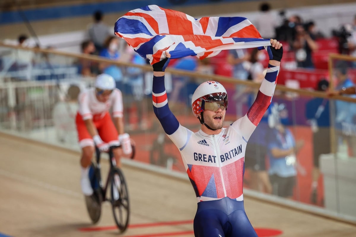 男子オムニアム 4つのレース全てでポイントを稼いだマシュー・ウォールズ(イギリス)が金メダルに輝いた