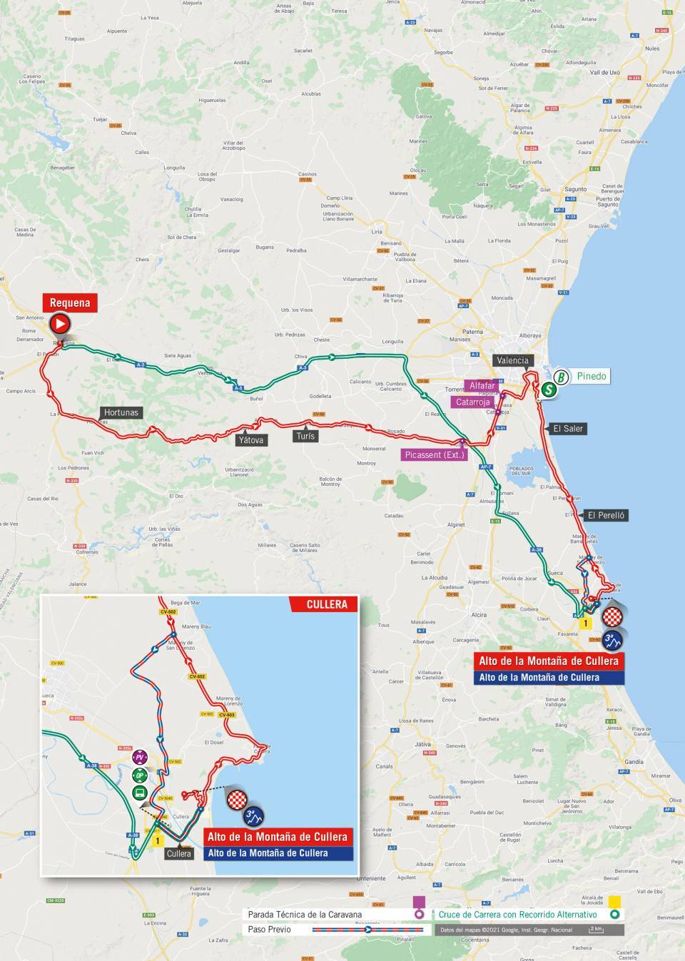 8月19日（木）第6ステージ　レケナ〜アルト・デ・ラ・モンターニャ・デ・クリェラ　158.3km