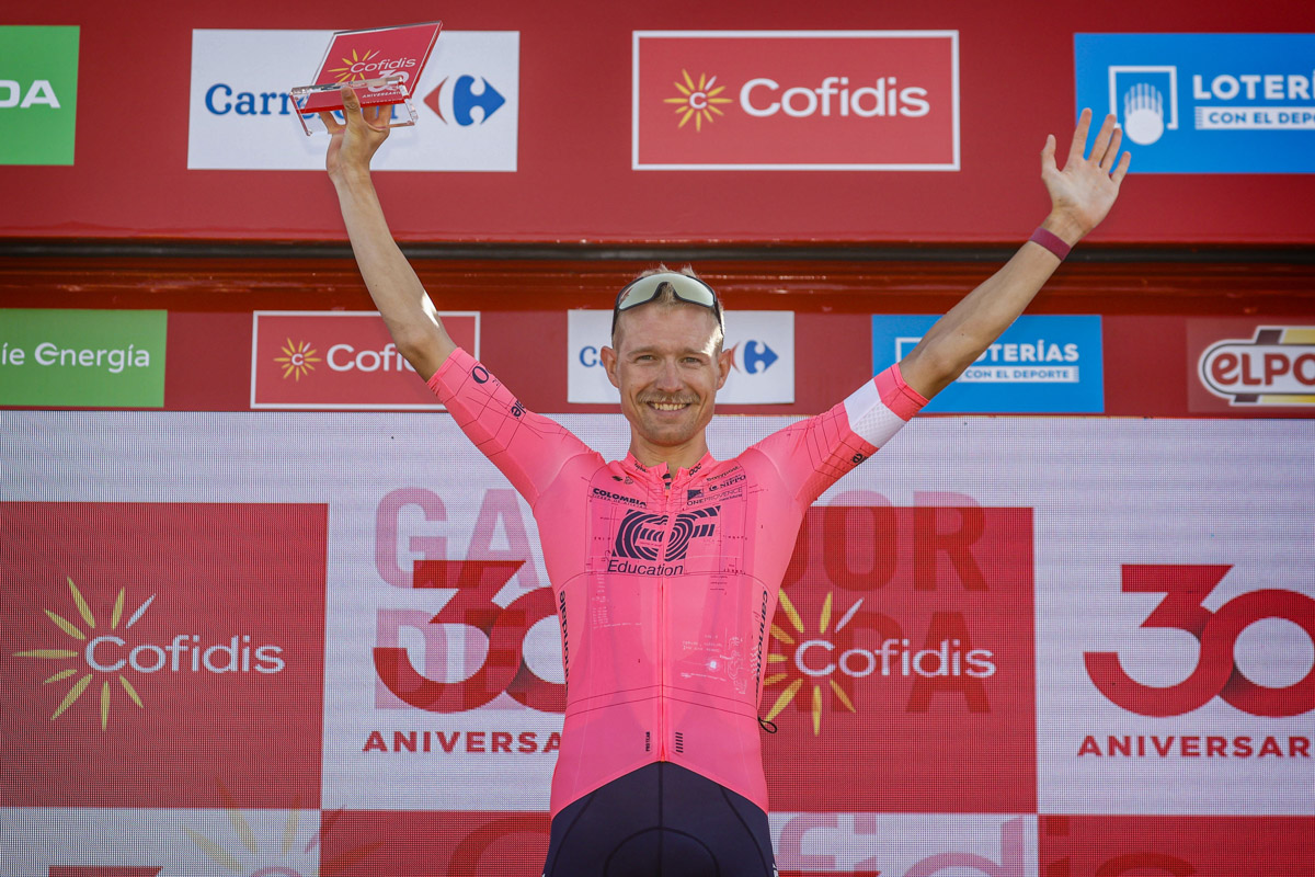 ステージ通算4勝目を飾ったマグナス・コルト(デンマーク、EFエデュケーション・NIPPO)