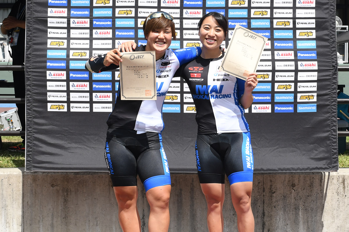 女子チームスプリント 表彰式