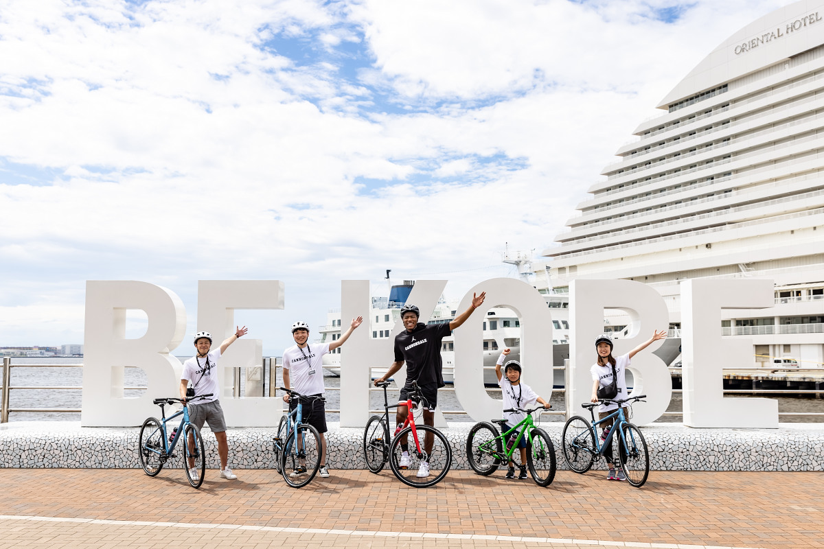 八村選手とキャノンデールのパートナーシップを記念して開催されたプレミアムイベント「Ride with Rui」