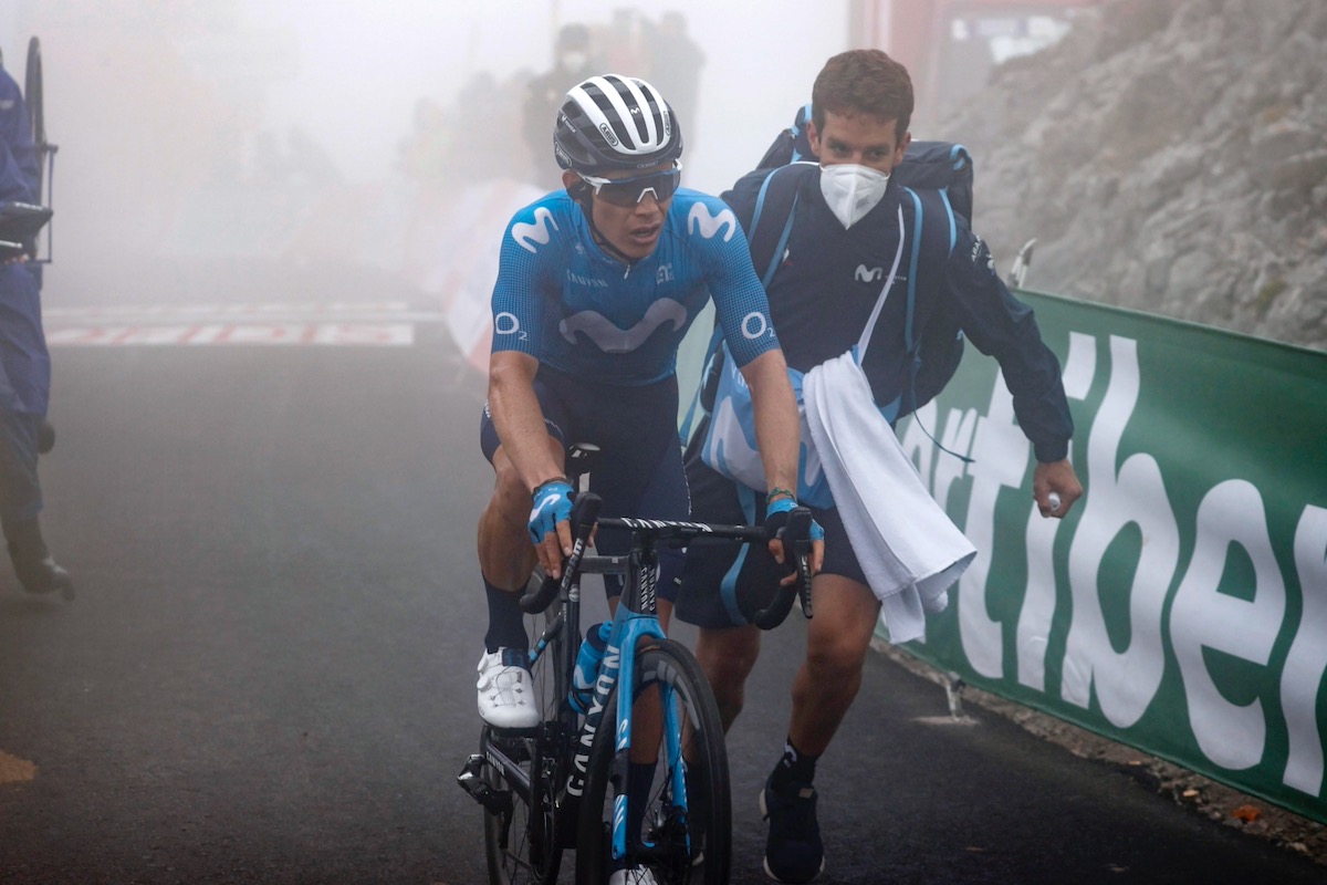 ブエルタ・ア・エスパーニャ第18ステージで勝利を挙げたミゲルアンヘル・ロペス（コロンビア、モビスター）