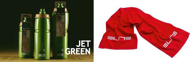 イベント参加者には抽選でエリートのJET GREENボトルや ZUGAMAN トレーニングタオルなどが当たる