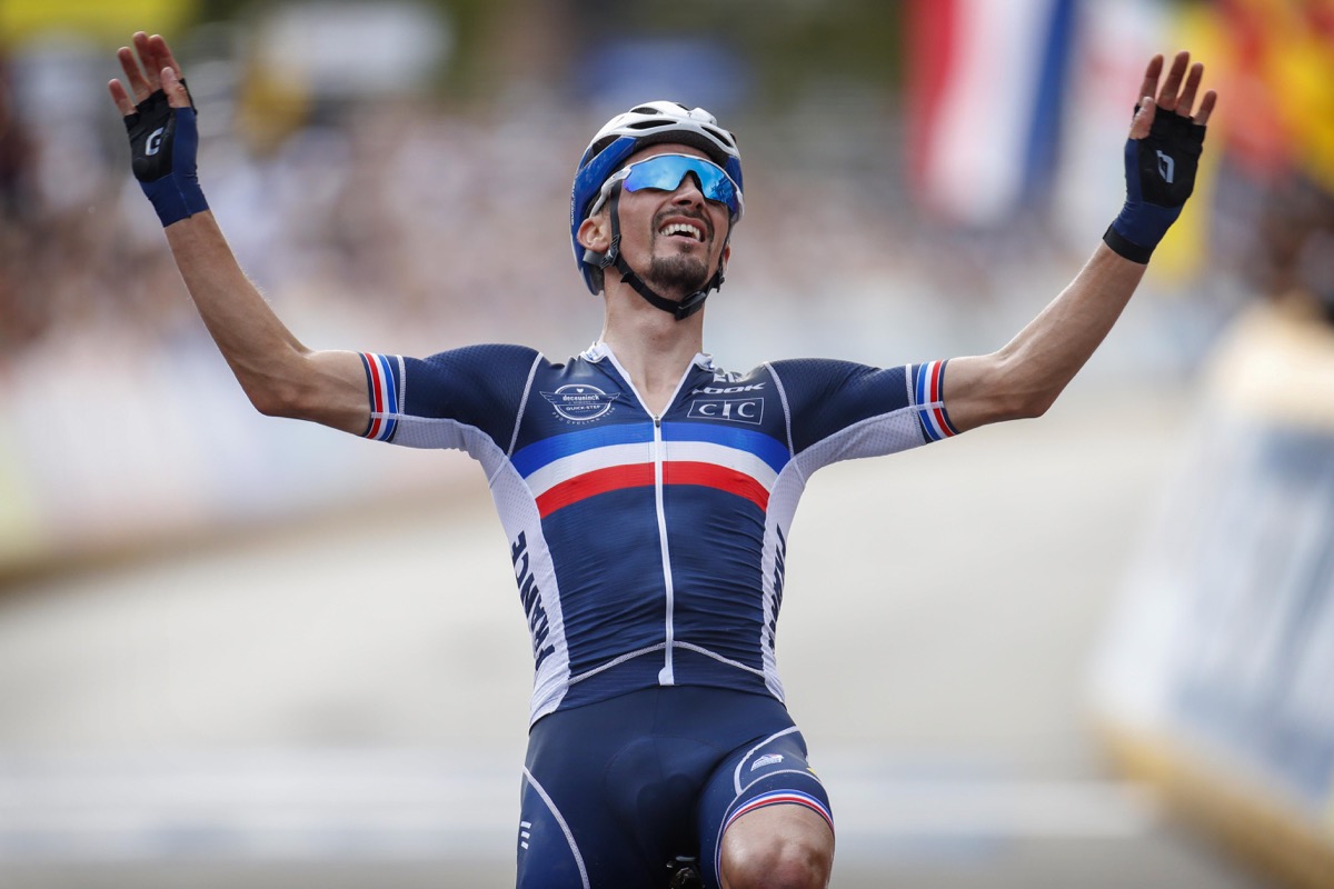 17.5kmに及ぶ独走を成功させたジュリアン・アラフィリップ(フランス)