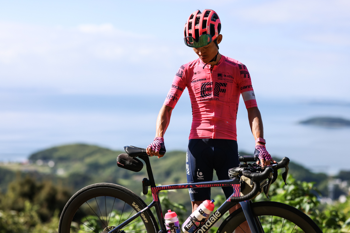 黙々とトレーニングをこなす中根英登(EFエデュケーション・NIPPO)