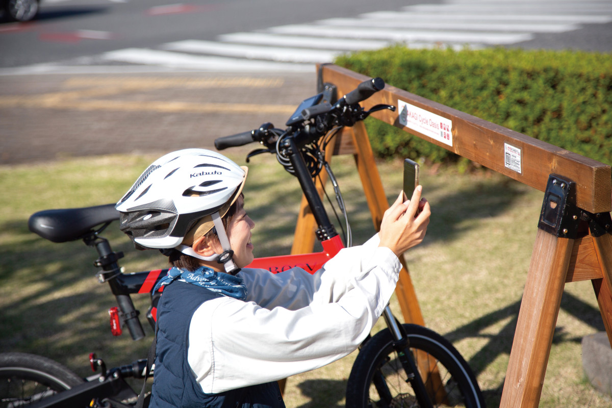 82か所のスポットが用意される　AKAGIサイクルスタンプラリー