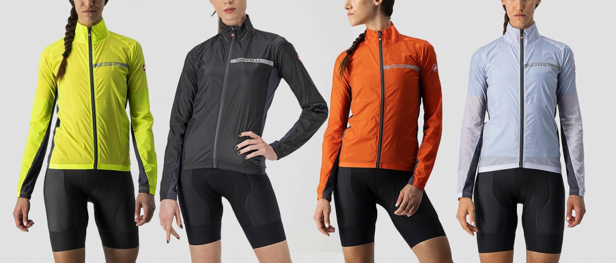 カステリ Squadra Stretch W Jacket(YELLOW FLUO/DARK GRAY、LIGHT BLACK/DARK GRAY、FIERY RED/DARK GRAY、SILVER GRAY/DARK GRAY)