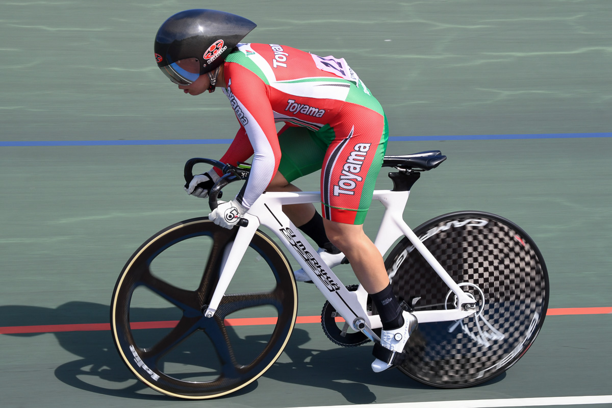 女子500mTT 優勝 石中葵(富山県自転車競技連盟) 37秒569