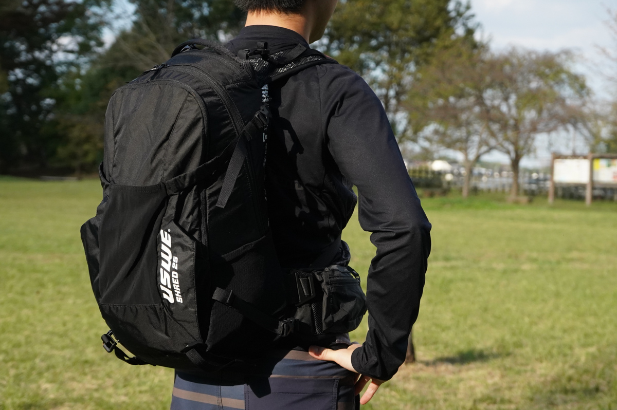 旅の道具を収納するのに適したSHREDシリーズ