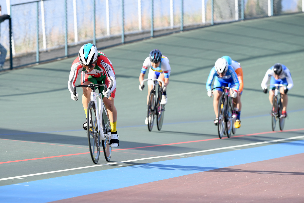 女子ケイリン　石中葵（富山県自転車競技連盟）が優勝