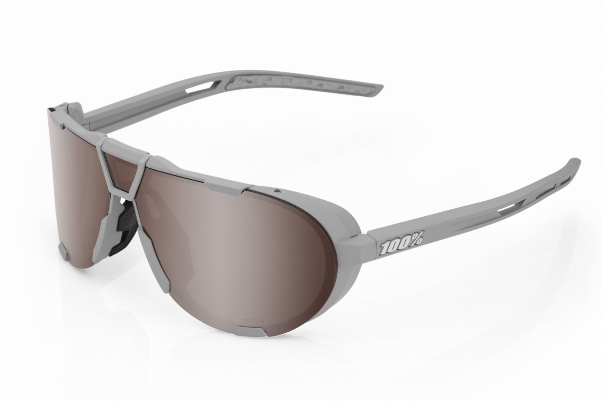 100% WESTCRAFT(Soft Tact Cool Grey / HiPER Crimson Silver Mirror Lens)
