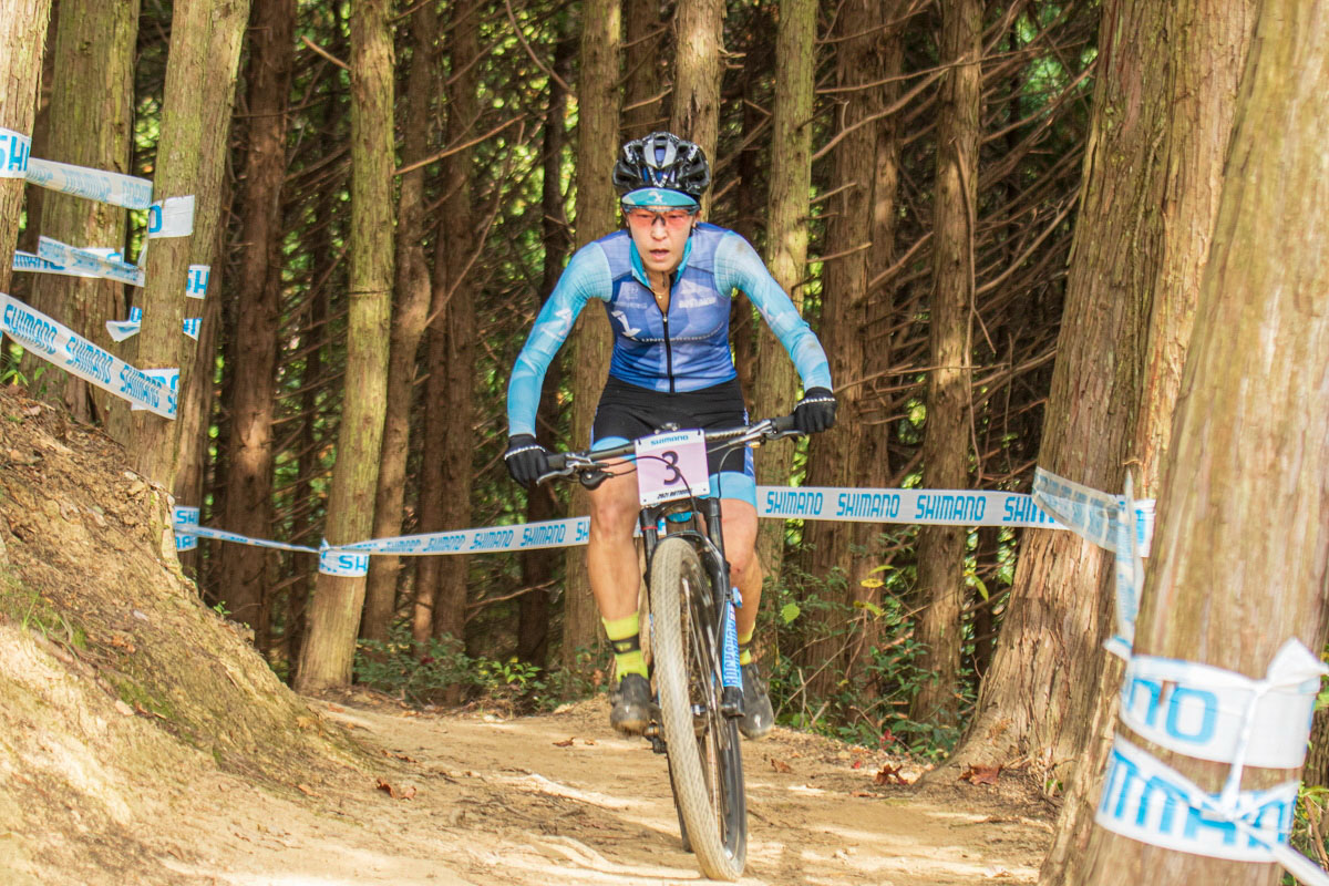 女子エリートは前回3位の橋口陽子（AX MTB team）が優勝