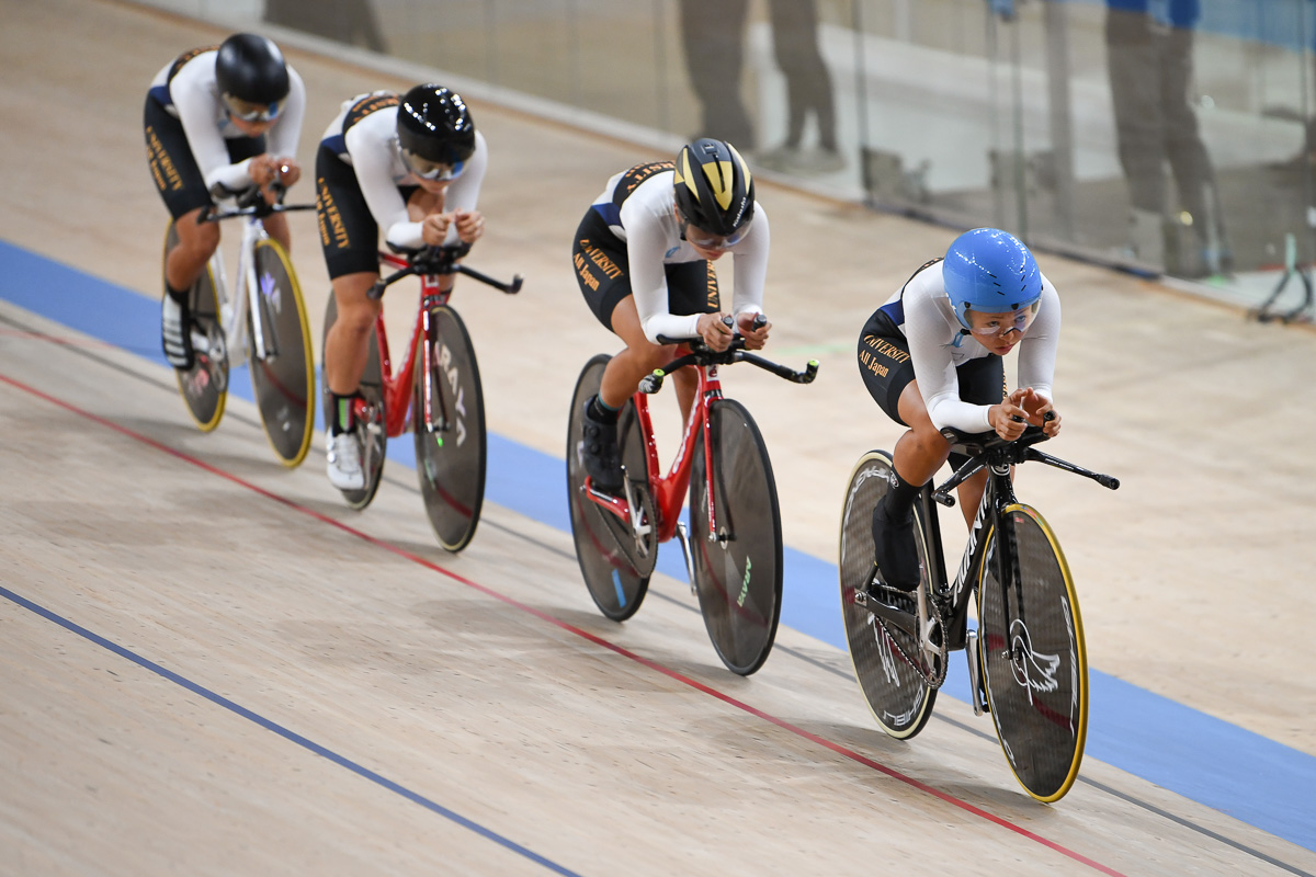 女子チームパーシュート 決勝で4分40秒台を記録した日本学生選抜