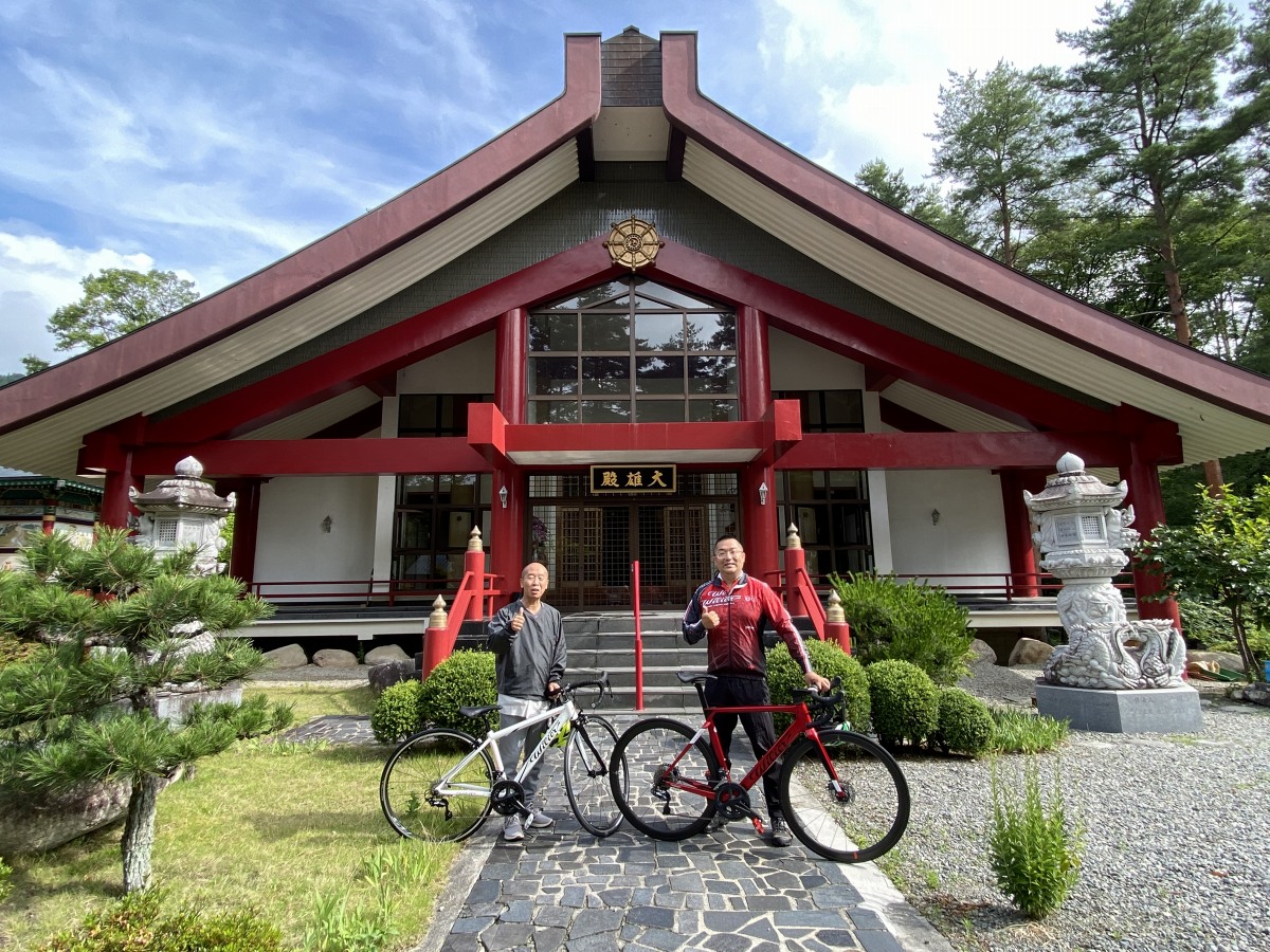 6月:まさか和尚さんと安曇野をサイクリングするとは