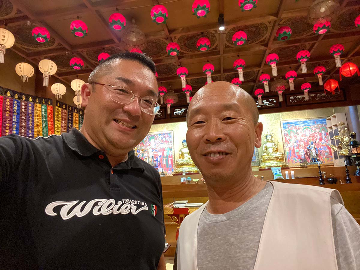 6月:出張帰りの道中で宿泊した金剛寺の和尚である正修さん!