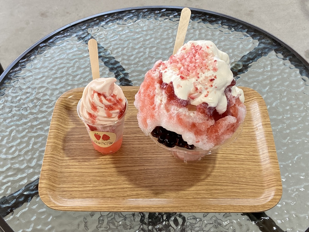 8月:河西イチゴ園さん名物!インスタ映えする超巨大カキ氷!