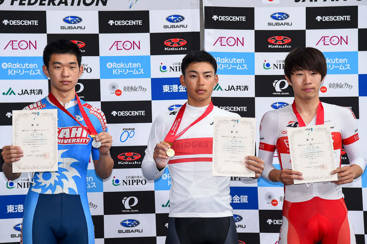 男子4km個人パーシュート 表彰式