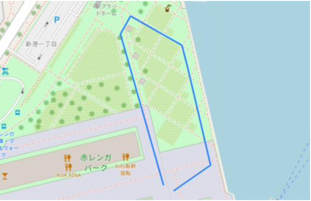 みなとみらいサイクルフェス　コース図