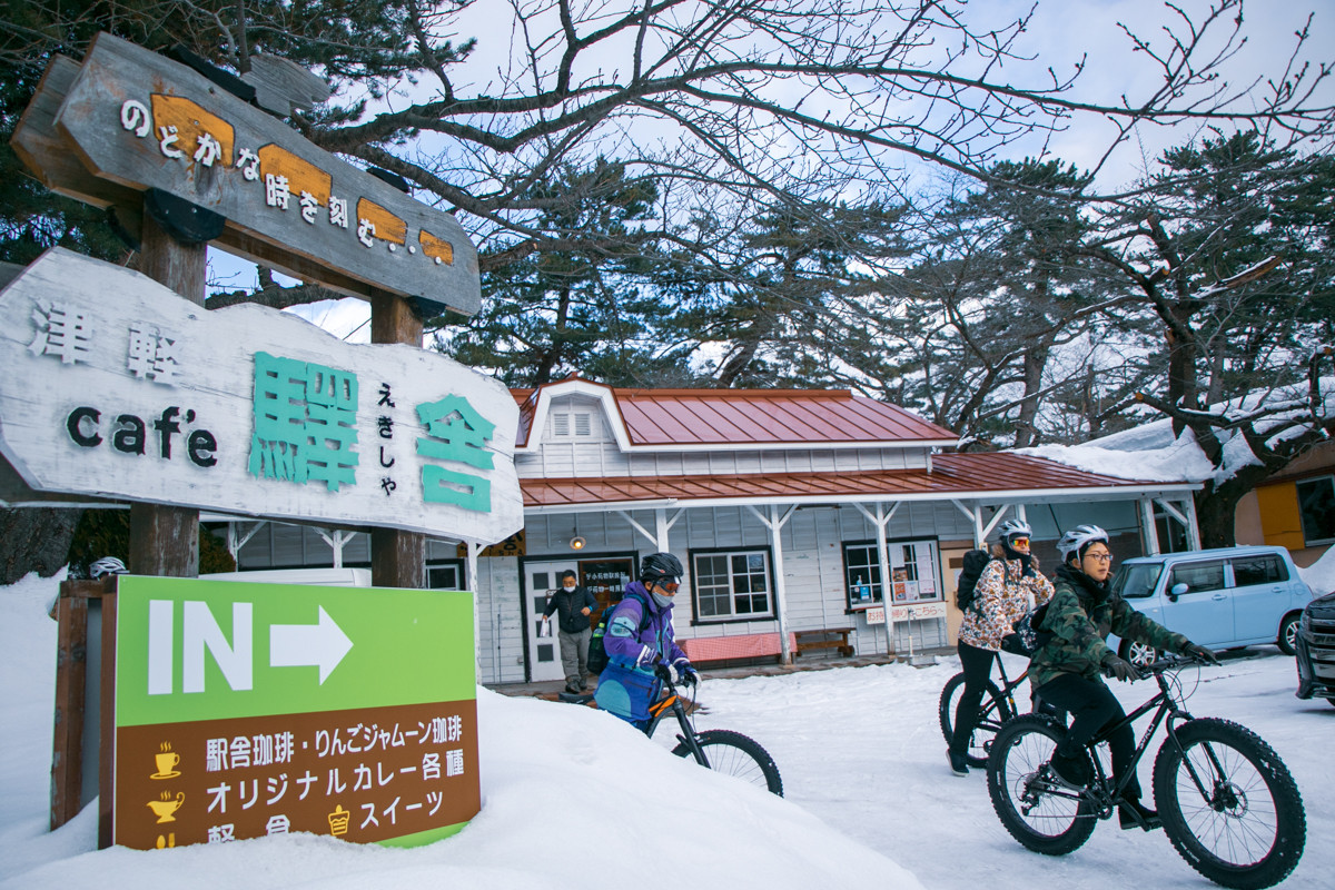 カフェ駅舎へ到着！