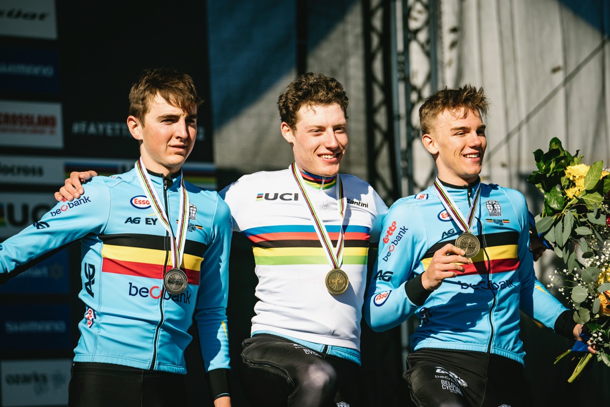 ベルギーが2000年以来の男子U23レース表彰台独占に成功した
