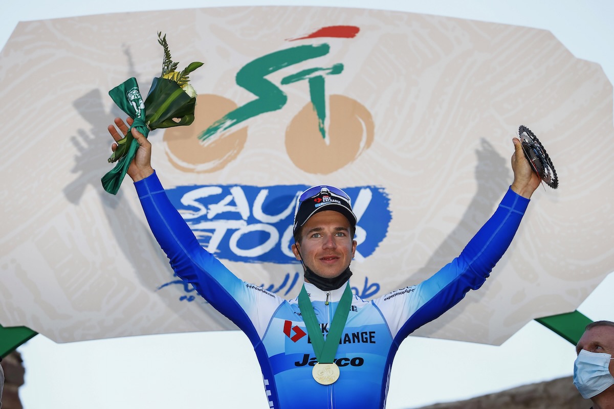 今季初勝利を掴んだディラン・フルーネウェーヘン(オランダ、バイクエクスチェンジ・ジェイコ)