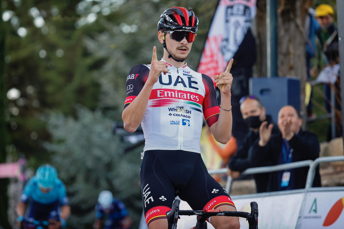 プロ初勝利を飾ったアレッサンドロ・コーヴィ(イタリア、UAEチームエミレーツ)