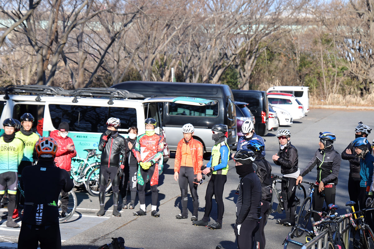 集合場所はさいたま市の荒川河川敷にある秋ヶ瀬公園