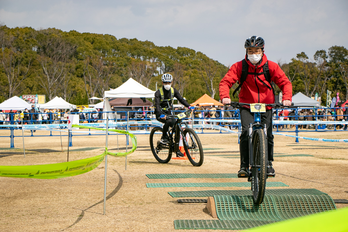 オフロードバイクを試すための専用コースも用意される