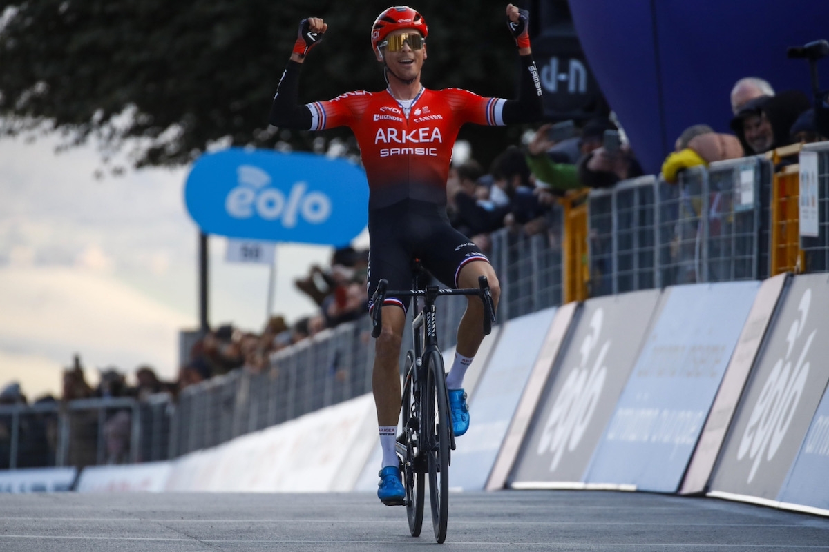 独走でステージ優勝を飾った,ワレン・バルギル(フランス、アルケア・サムシック)