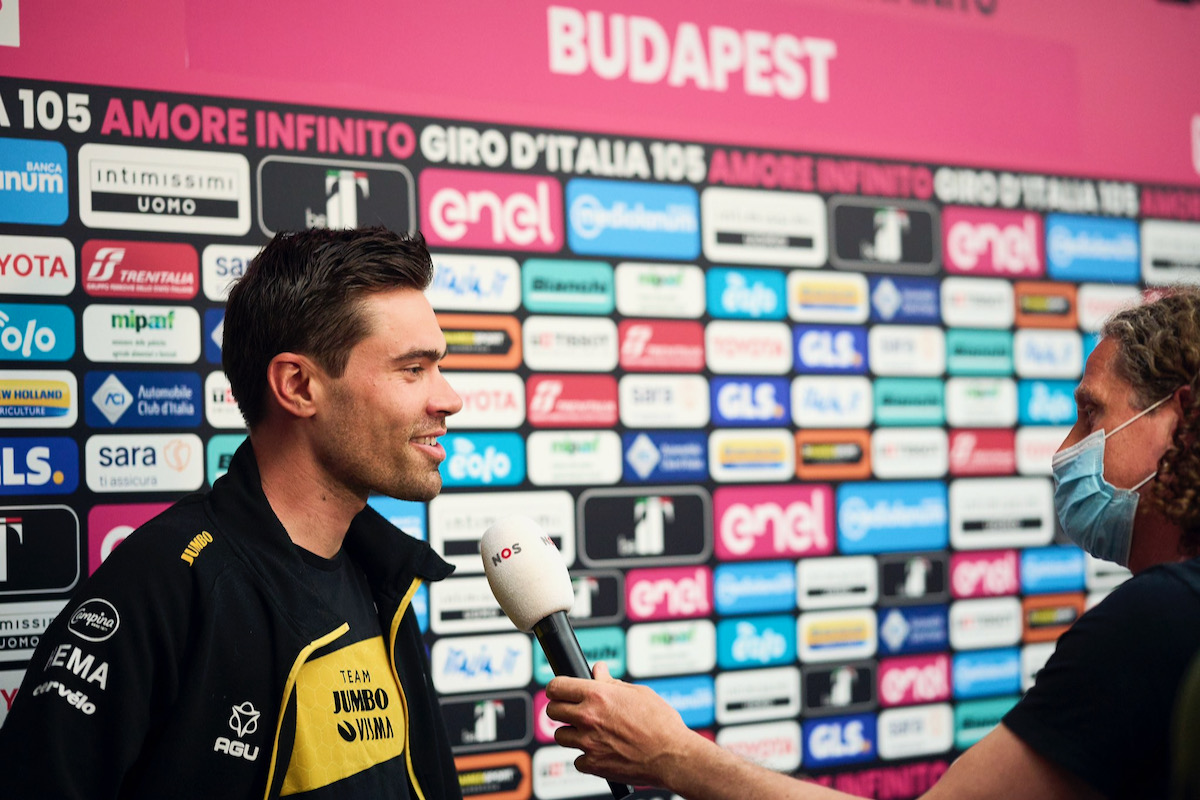 再びジロ・デ・イタリアに戻ってきたトム・デュムラン(オランダ、ユンボ・ヴィスマ)