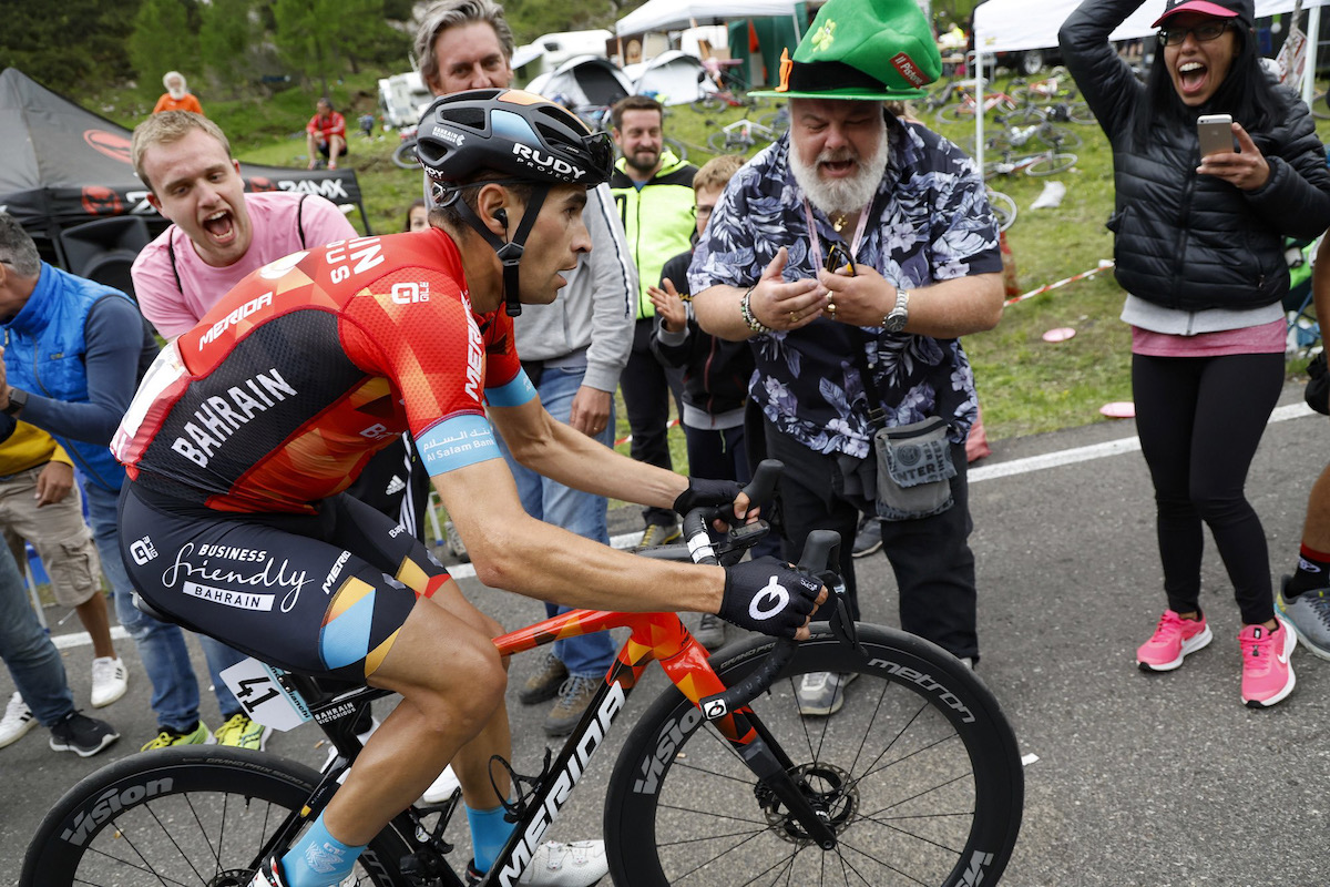 最終山岳で遅れながらもカラパスからタイムを奪ったミケル・ランダ(スペイン、バーレーン・ヴィクトリアス)