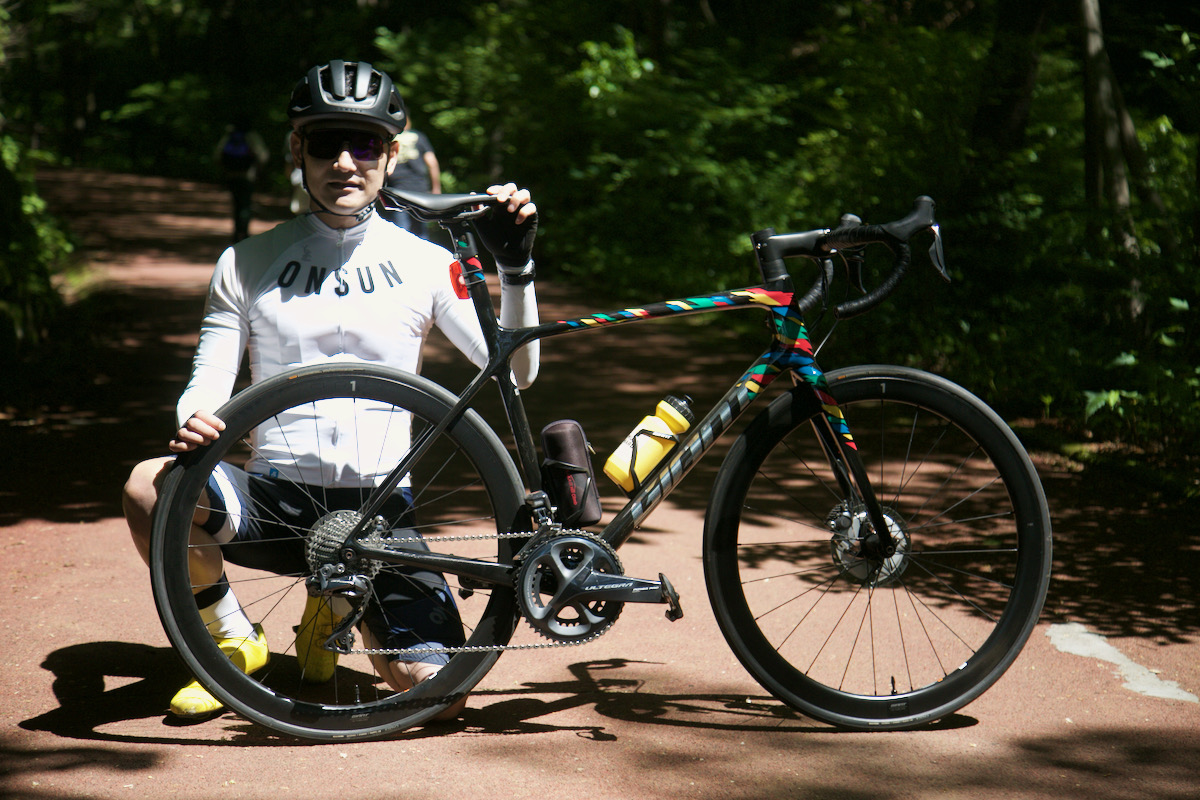 三田村正寛さん(ONSUN)とジャイアント TCR ADVANCED SL DISC