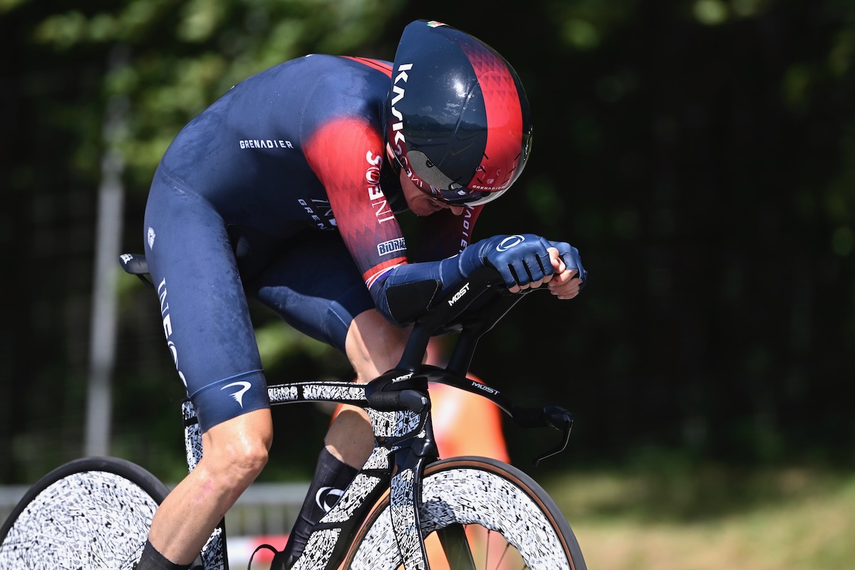 区間2位に食い込んだゲラント・トーマス（イギリス、イネオス・グレナディアーズ）