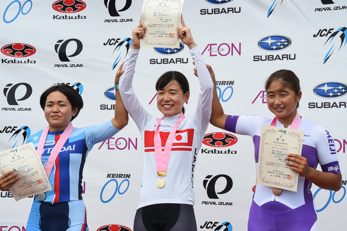 女子エリート+U23 表彰式
