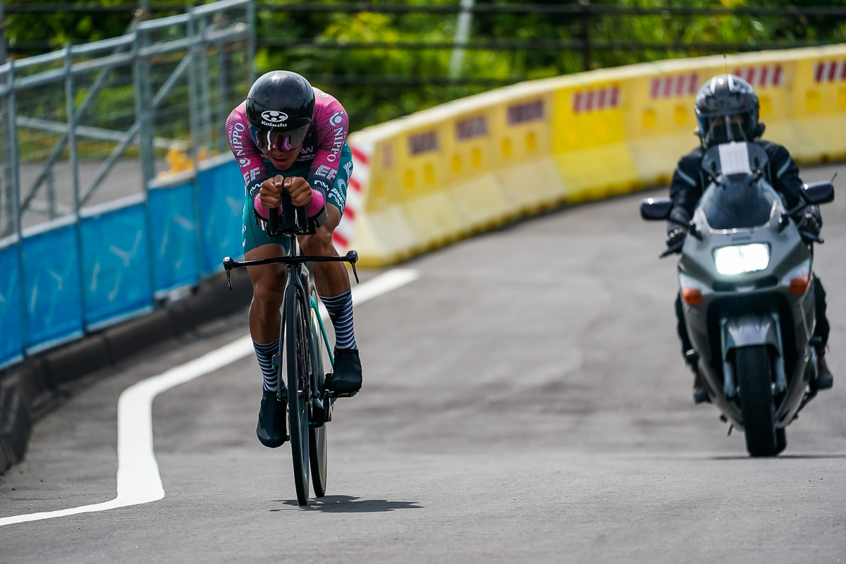 男子U23を制した留目夕陽（EF Education-NIPPO Development Team）