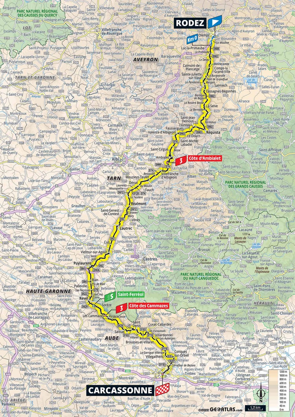 7月17日(日)第15ステージ ロデズ〜カルカッソンヌ 202.5km