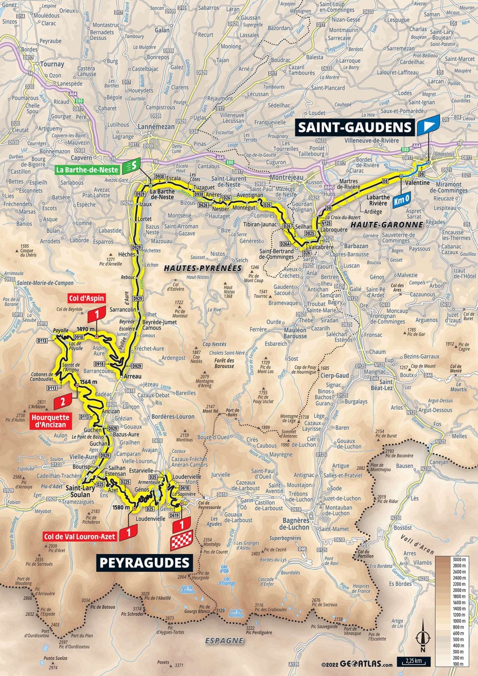 7月20日(水)第17ステージ サンゴーダン 〜 ペラギュード 129.7km