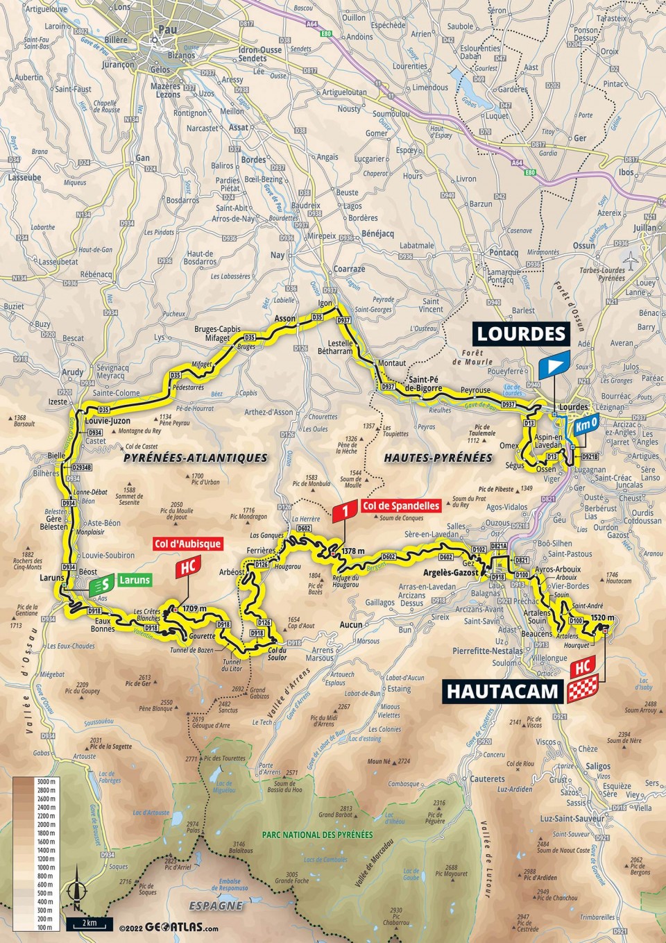 7月21日(木)第18ステージ ルルド 〜 オタカム 143.2km
