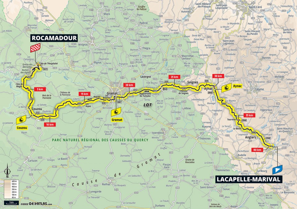 7月23日（土）第20ステージ ラカペル・マリバル 〜 ロカマドゥール　40.7km