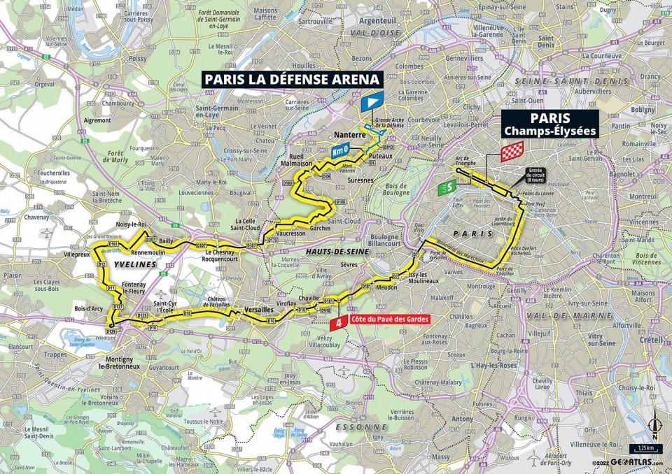 7月24日（日）第21ステージ パリ・ラデファンス 〜 パリ・シャンゼリゼ　115.6km
