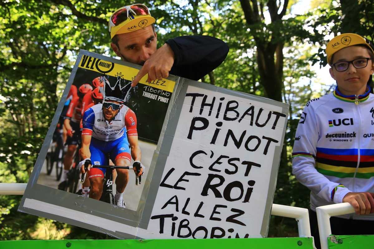 「王」ティボー・ピノを応援する地元フランス人ファン