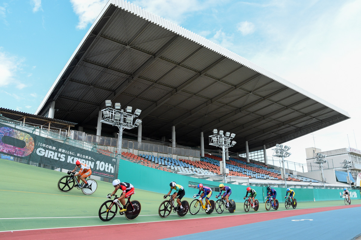 インターハイ自転車競技の会場となる高松競輪場