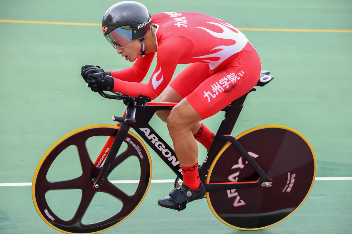 男子3km個人パーシュート予選2位 並江有作(九州学院高校)3分27秒423