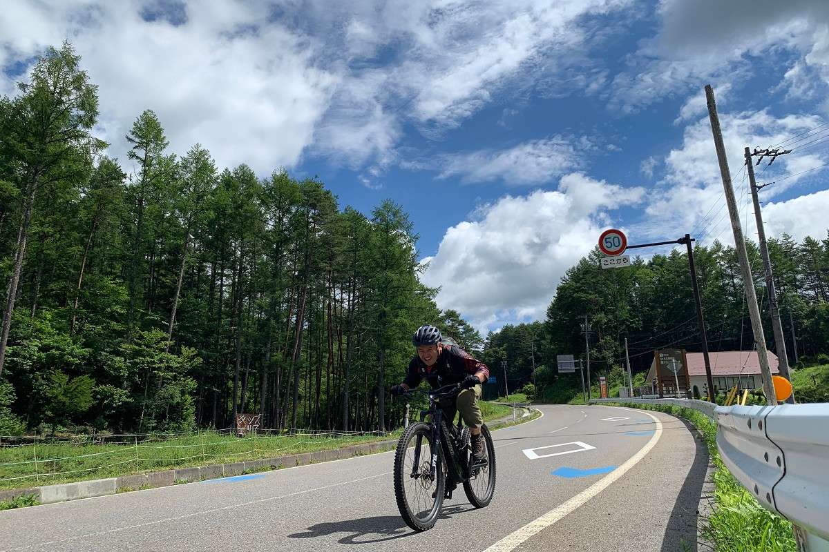 Japan Alps Cyclingプロジェクトで整備された矢羽根