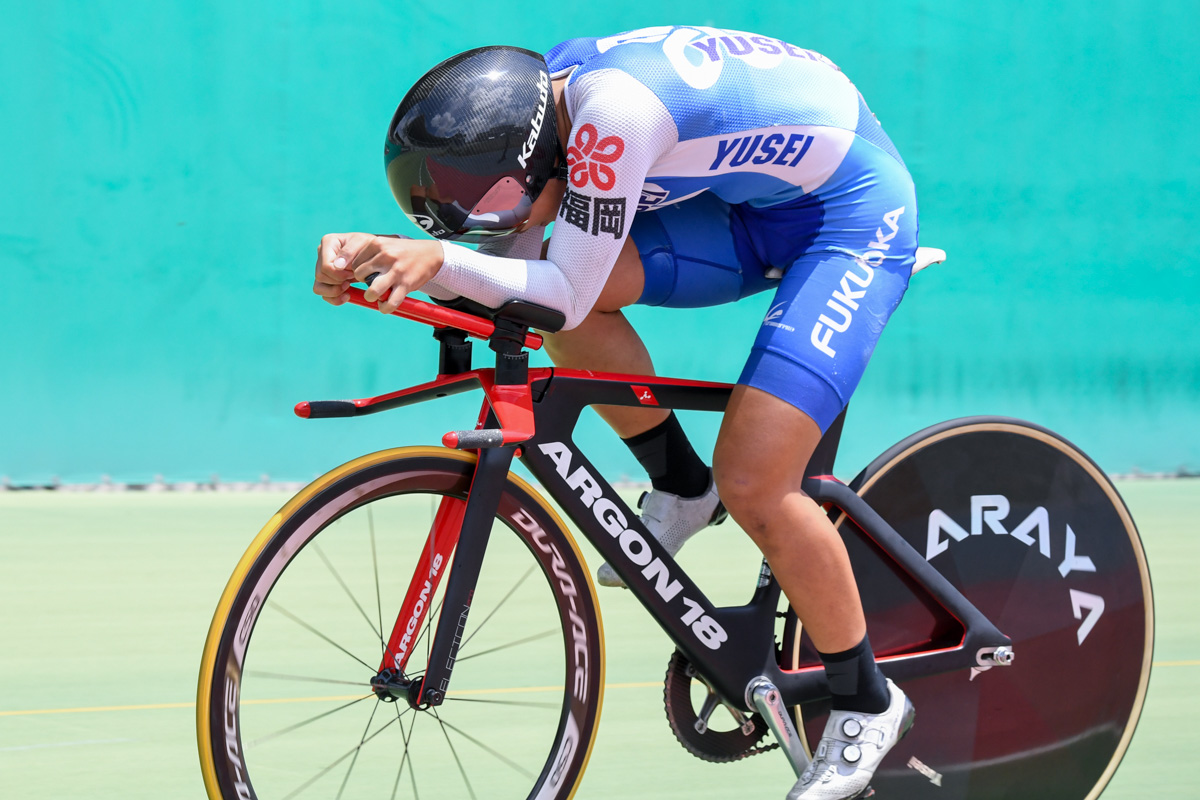 女子2km個人パーシュート優勝 池田瑞紀(祐誠高校)