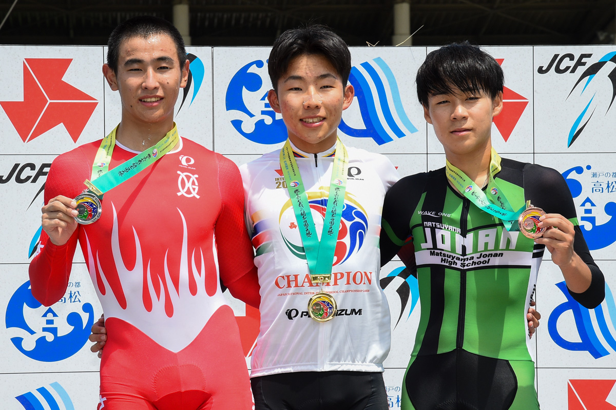 男子3km個人パーシュート 表彰式