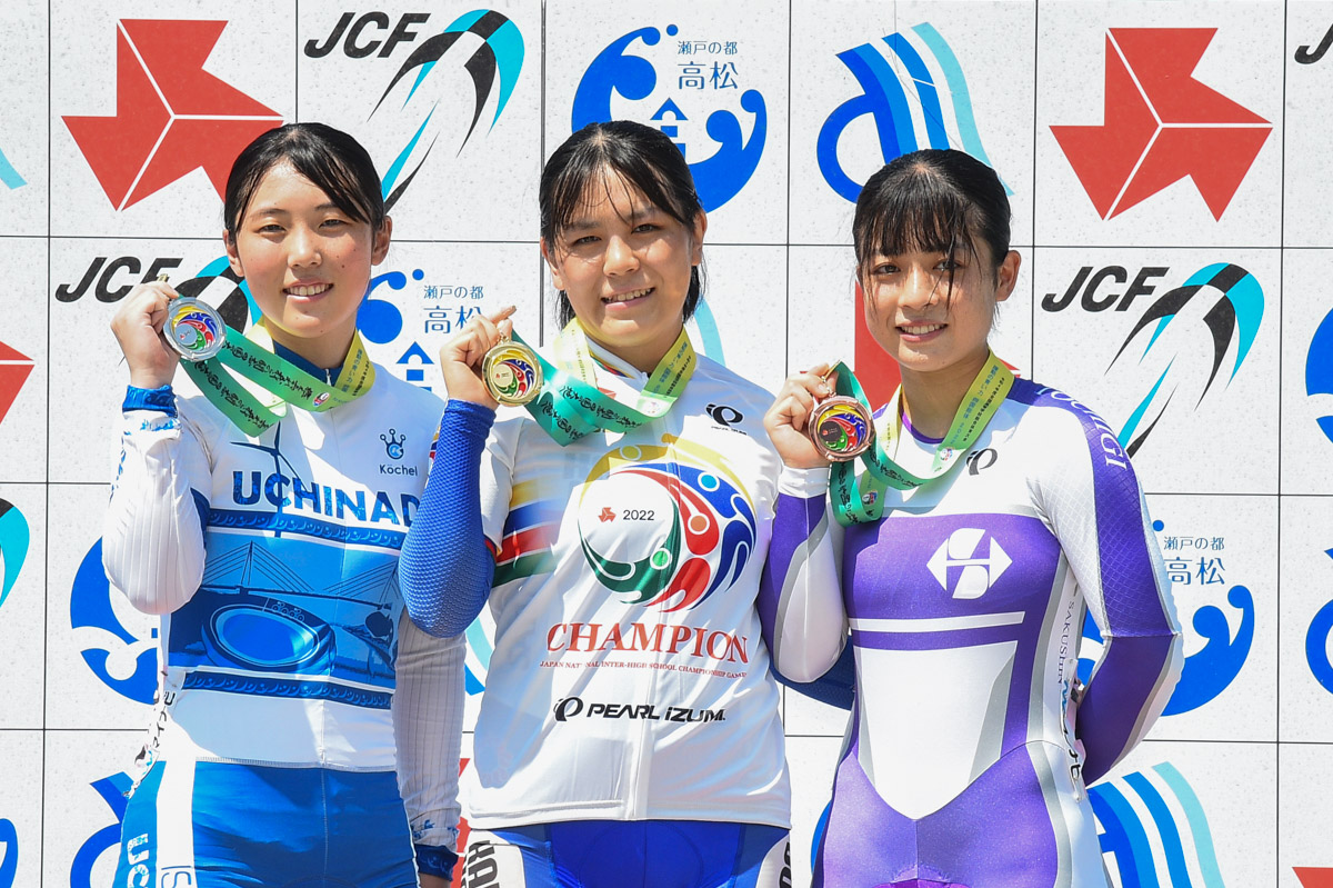 女子ケイリン 表彰式