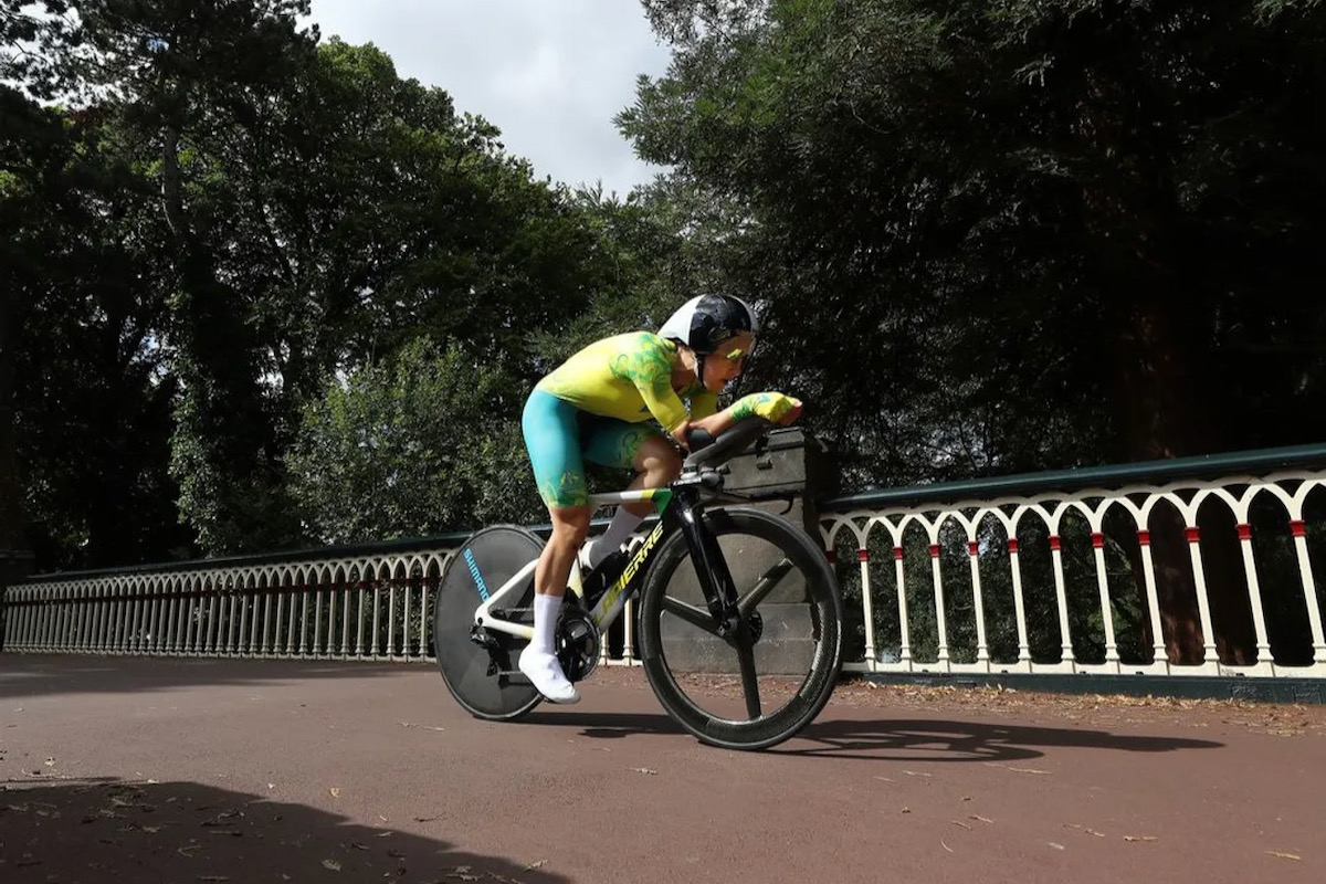 女子個人TTを制したグレース・ブラウン（オーストラリア）