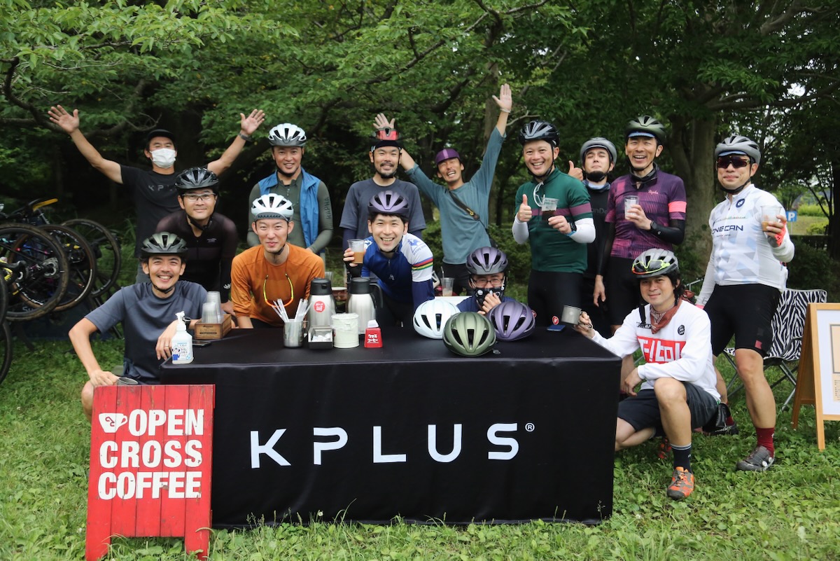 折り返し地点の公園では棈木代表が休憩地点を構えてくれてました